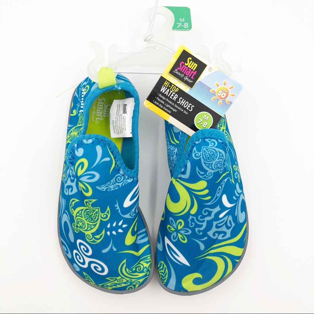Swim Water Shoes Hi-top w Anti-slip Soles